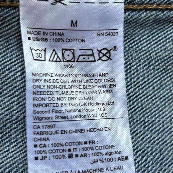 Gap 100% Cotton Denim Jacket, Women's Size Medium - Picture 9 of 10